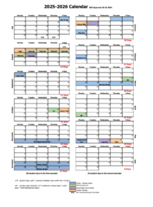 Bentonville School Calendar 2025-2026