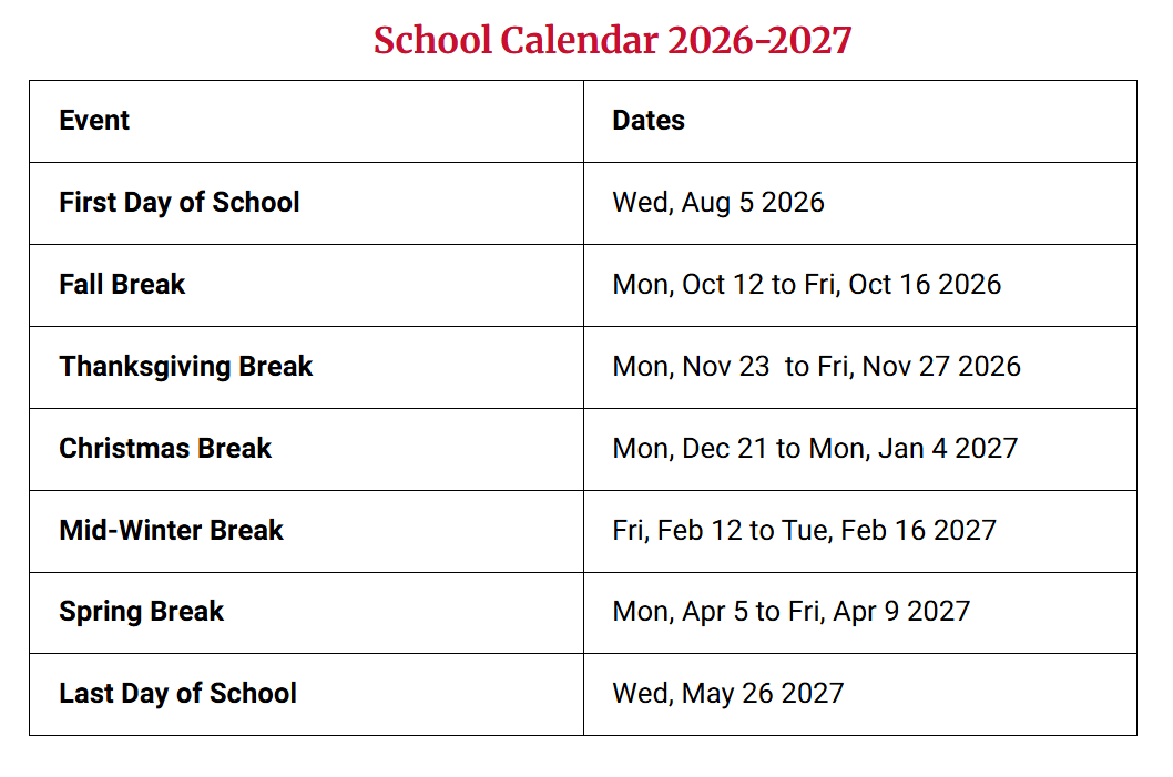 Gwinnett County School Holidays 2026-2027
